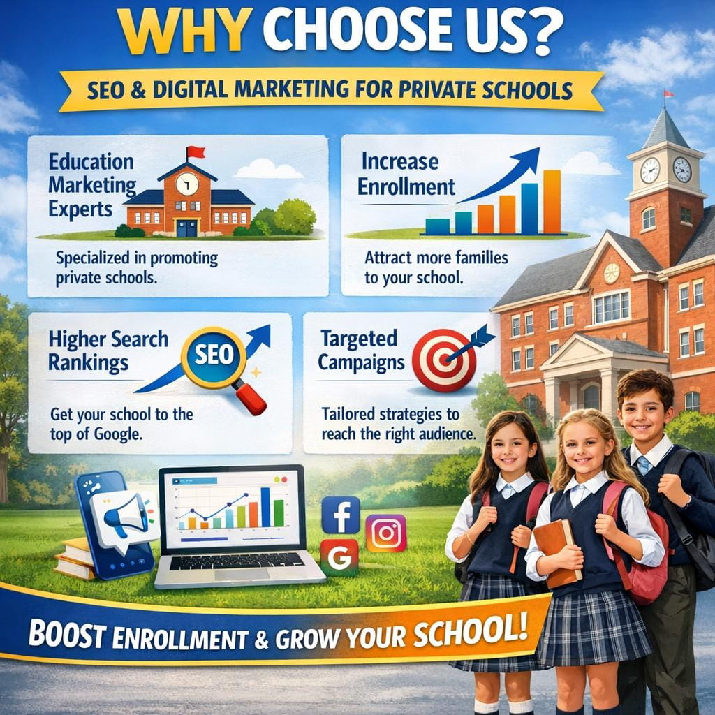 why choose our digital marketing seo for private schools